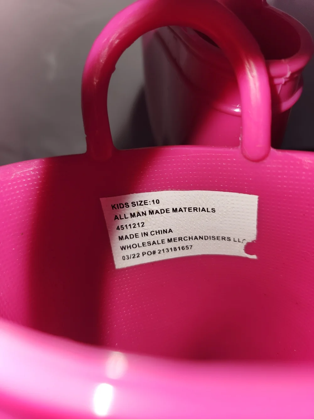 Bright Pink Kids Rain Boots #waterproof #rubber #treaded #flexible